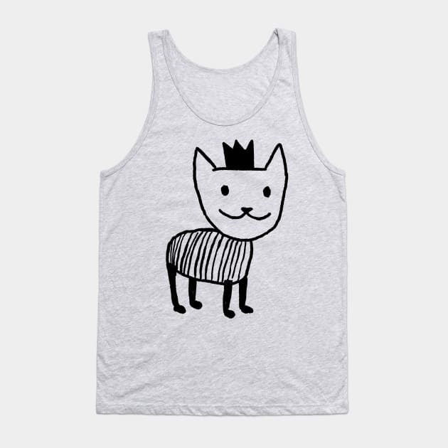 Royal Cat Tank Top by FoxShiver